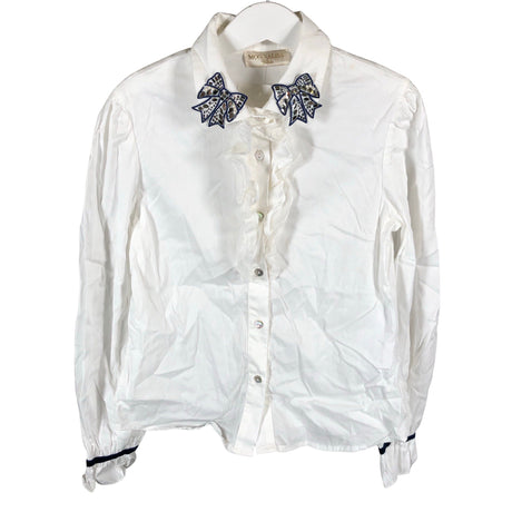 Unisex Monnalisa - Collared shirt, size 128 - 134 - White ()