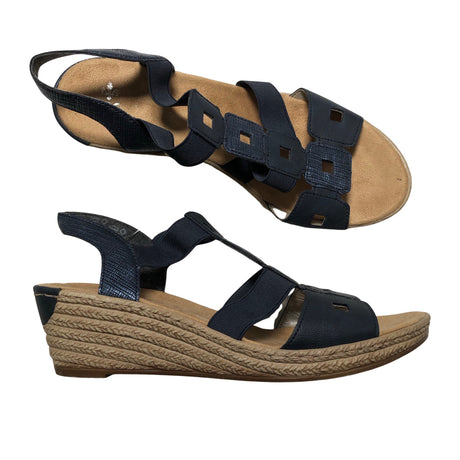 Unisex Rieker - Wedge sandals, size 37 - Blue ()
