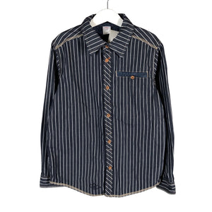 Unisex s.Oliver - Collared shirt, size 134 - 140 - Blue (1)