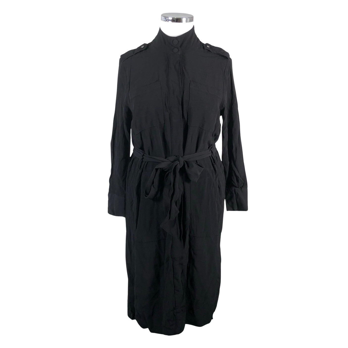 Unisex Baukjen - Schiffon dress, size 42 - Black (1)