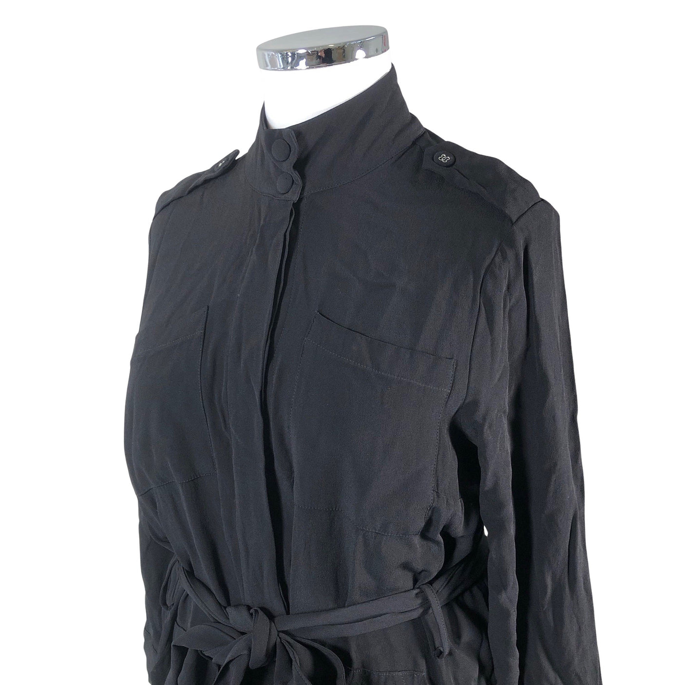 Unisex Baukjen - Schiffon dress, size 42 - Black (2)