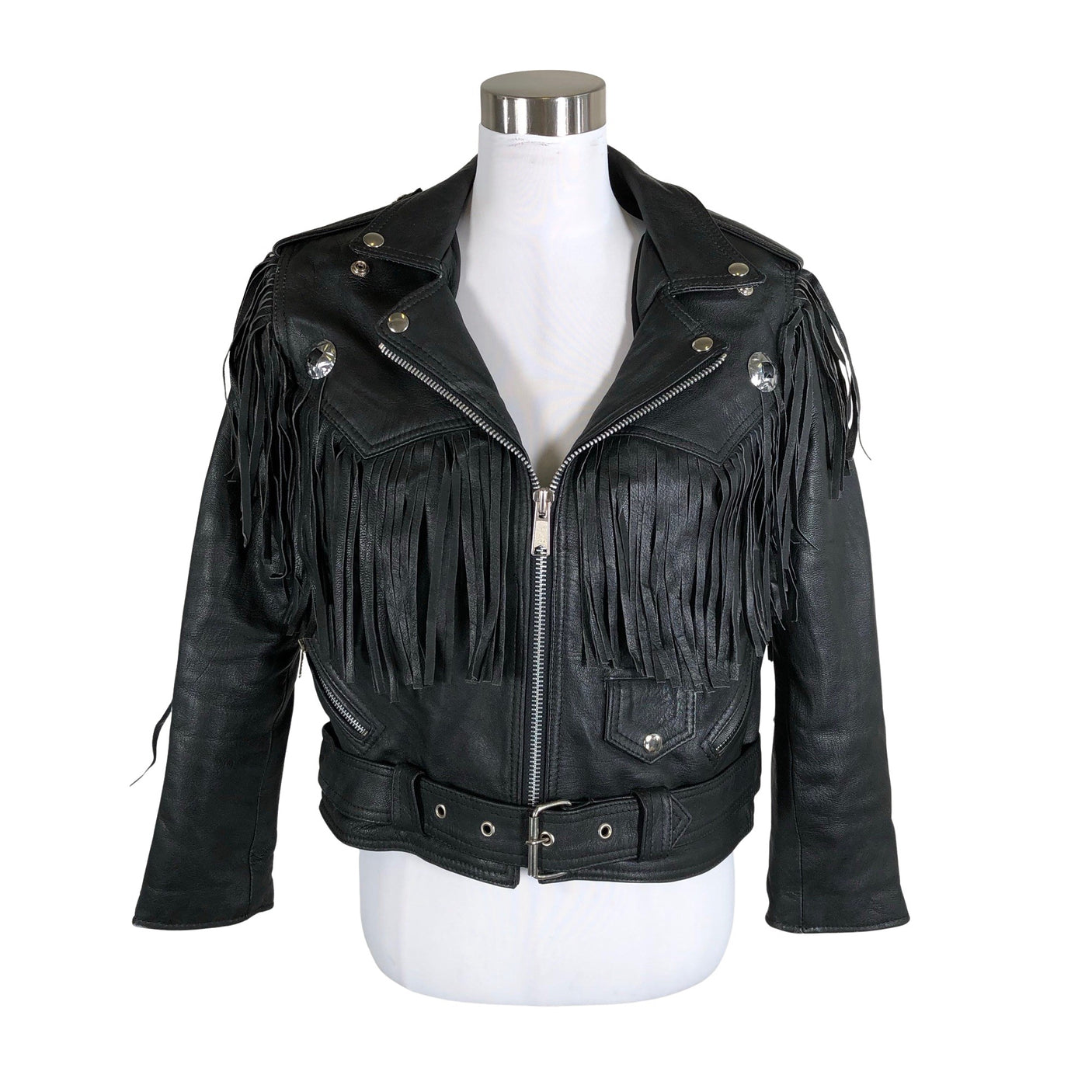 Unisex R&K of Sweden - Leather jacket, size 34 - Black (1)