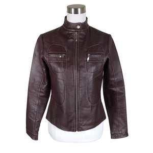 Unisex Stonefield - Leather jacket, size 38 - Violet (1)