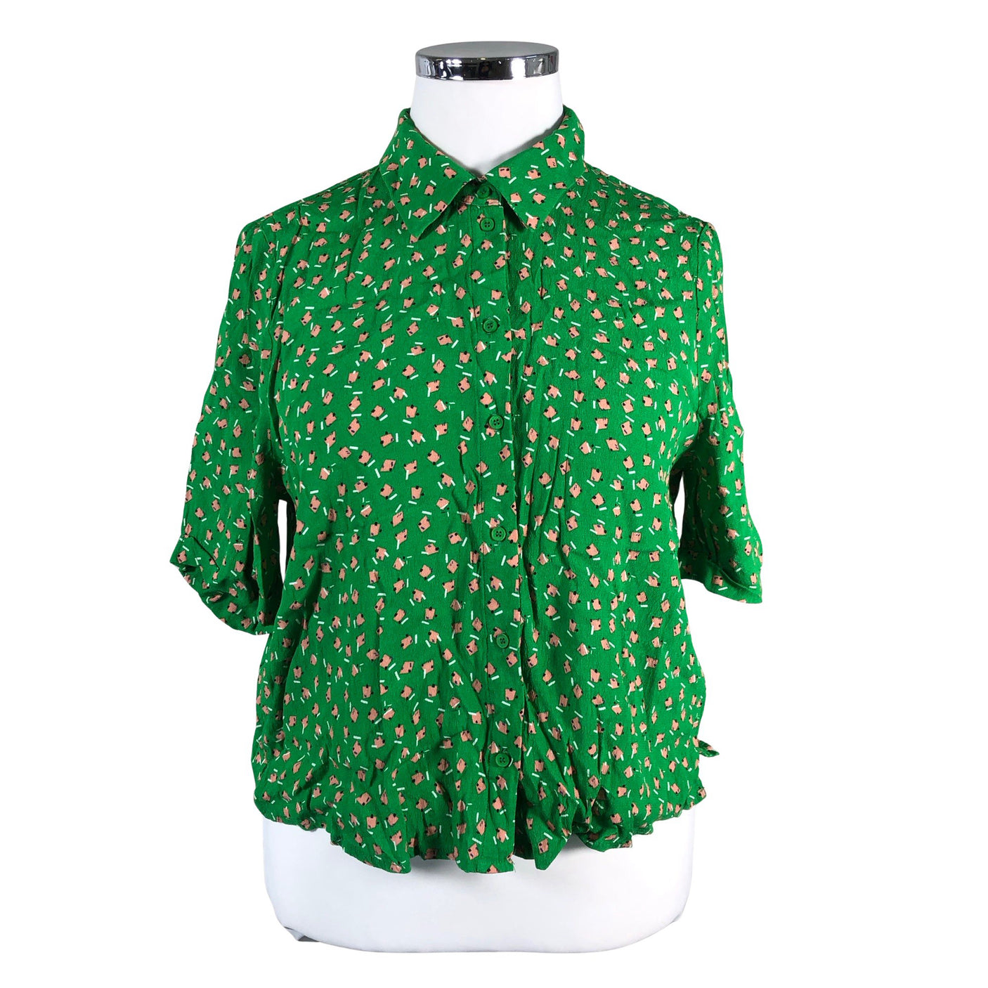 Unisex Jake's - Short-sleeved blouse, size 42 - Green (1)