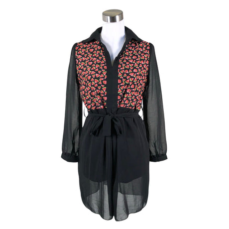 Unisex Kling - Schiffon tunic, size 38 - Black ()