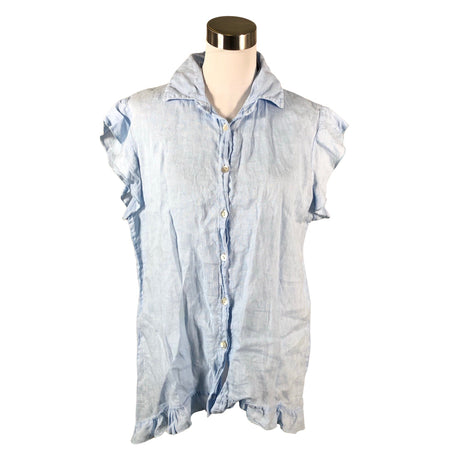Unisex Peura - Short-sleeved blouse, size 40 - Light blue ()