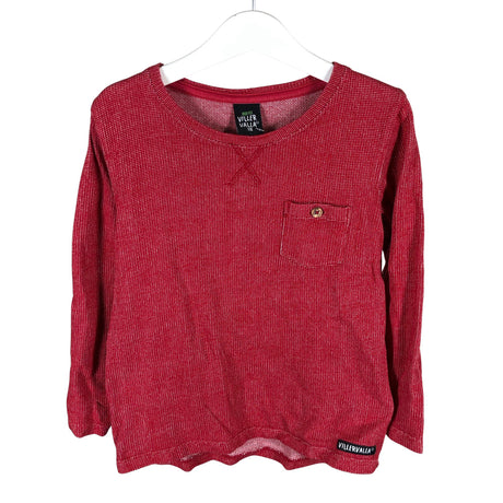 Unisex Villervalla - Tricot shirt, size 110 - 116 - Red ()