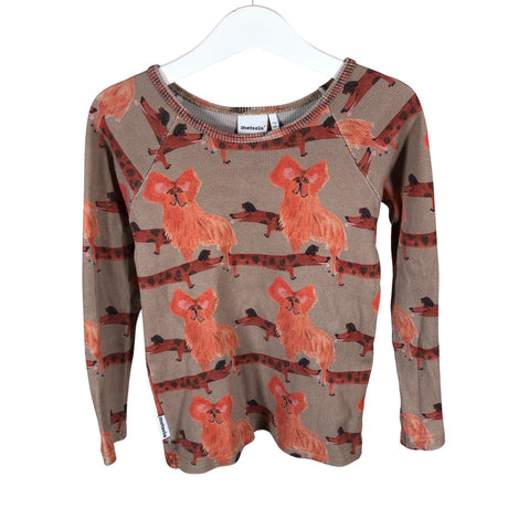 Unisex Metsola - Tricot shirt, size 110 - 116 - Brown ()
