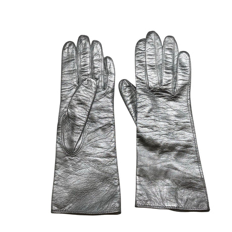 Unisex Sauso - Leather gloves, size No size - Silver ()