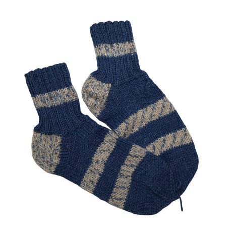 Unisex Handmade - Wool socks, size 36 - Blue ()
