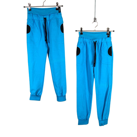 Unisex Tähtililja Design - Sweatpants, size 134 - 140 - Blue ()