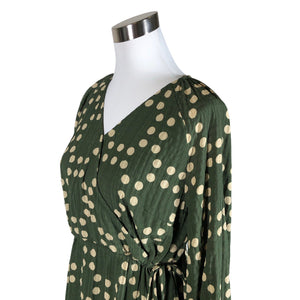 Unisex Y.A.S - Schiffon dress, size 38 - Green (2)