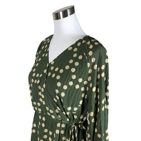 Unisex Y.A.S - Schiffon dress, size 38 - Green (2)