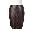 Unisex Handmade - Leather skirt, size 40 - Wine red ()