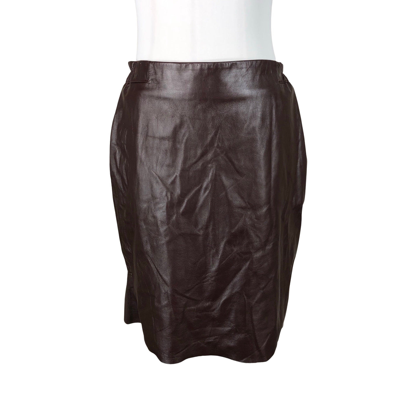 Unisex Handmade - Leather skirt, size 40 - Wine red (1)