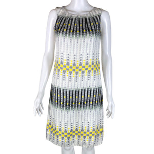 Unisex Mosaic - Sheath dress, size 32 - White (1)