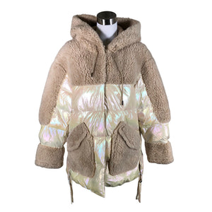 Unisex Verramani - Faux fur coat, size 40 - Beige (1)