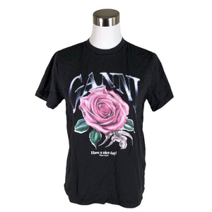 Unisex Ganni - T-shirt, size 36 - Black (1)