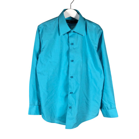 Unisex Mingnelin - Collared shirt, size 134 - 140 - Turquoise ()