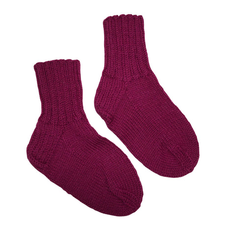 Unisex Handmade - Wool socks, size 34 - Violet ()