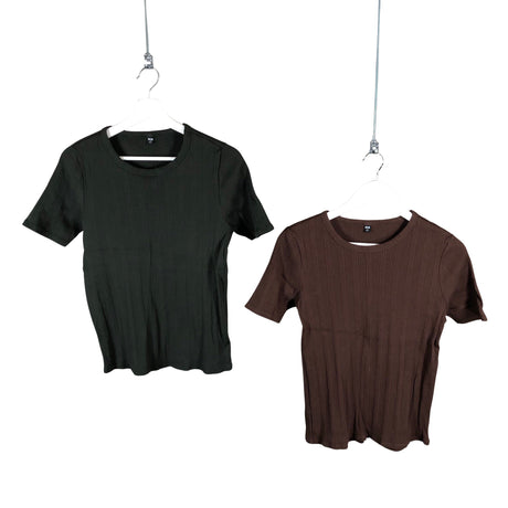 Unisex Uniqlo - T-shirt, size 38 - Brown ()