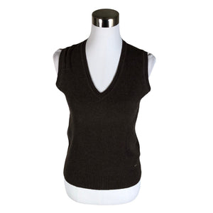 Unisex Global - Knit vest, size 38 - Brown (1)