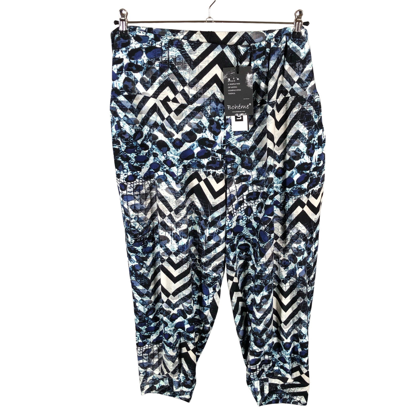 Unisex Bohéme - Tricot pants, size 44 - Blue (1)