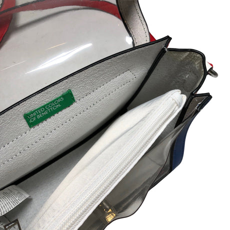 Unisex Benetton - Shoulder bag, size Midi - White (2)