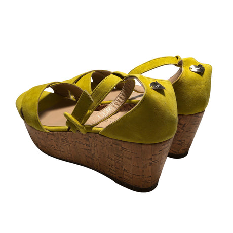 Unisex Twin-Set - Wedge sandals, size 40 - Yellow (2)