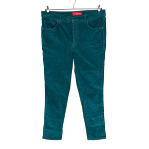 Unisex Silver Jeans - Velvet pants, size 44 - Green (1)