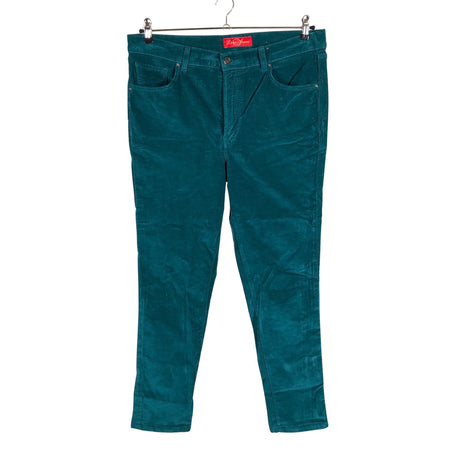 Unisex Silver Jeans - Velvet pants, size 44 - Green ()