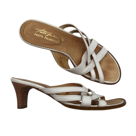 Unisex Pertti Palmroth - Heeled sandals, size 38 - White ()