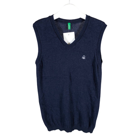 Unisex Benetton - Knit vest, size 146 - 152 - Blue ()