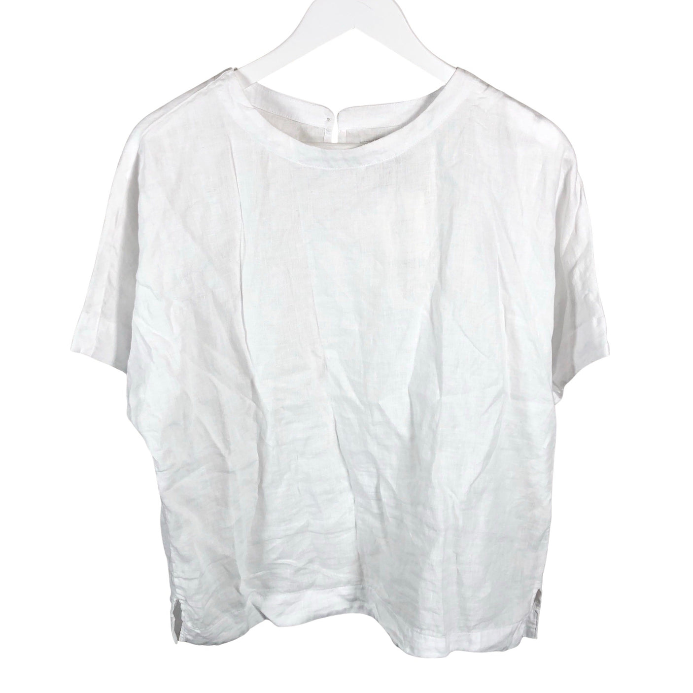 Unisex Marks&Spencer - Short-sleeved blouse, size 38 - White (1)
