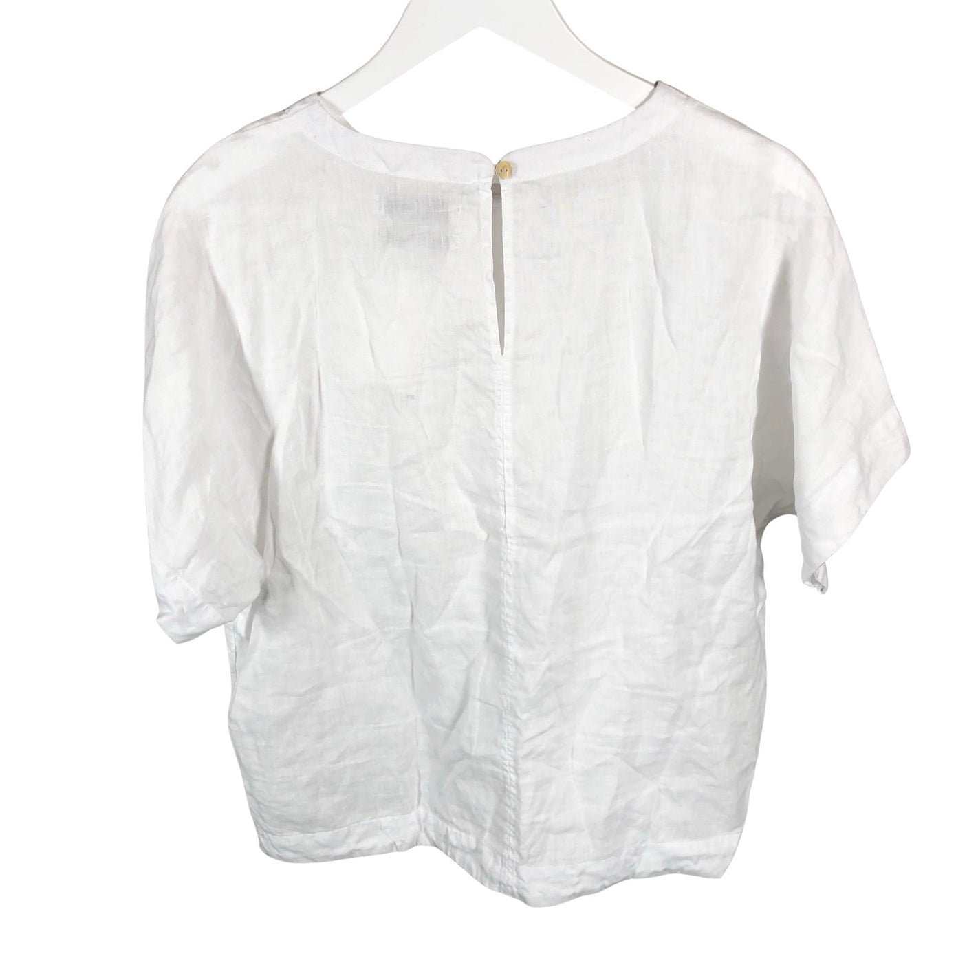 Unisex Marks&Spencer - Short-sleeved blouse, size 38 - White (2)