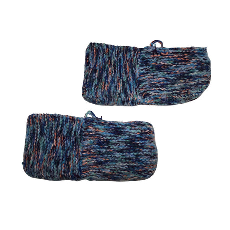 Unisex Handmade - Wool socks, size 39 - Light blue ()
