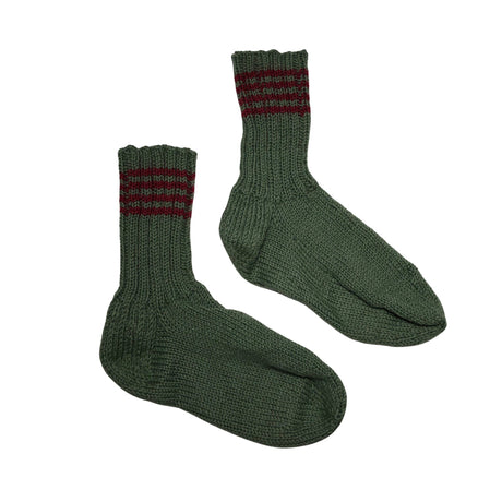 Unisex Handmade - Wool socks, size 38 - Green ()