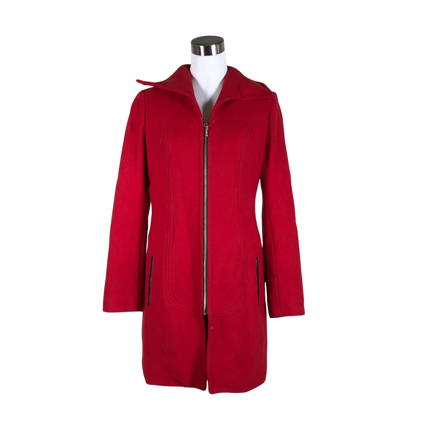 Unisex Handmade - Wool coat, size 36 - Red (1)