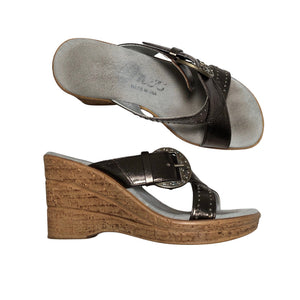 Unisex Onex - Wedge sandals, size 35 - Brown (1)