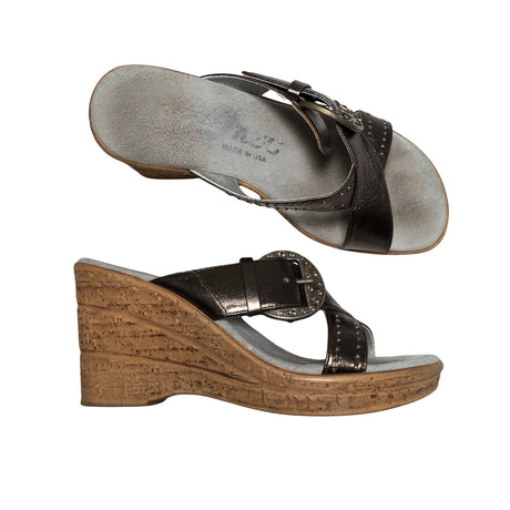 Unisex Onex - Wedge sandals, size 35 - Brown ()