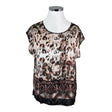 Unisex Taifun - Short-sleeved blouse, size 44 - Black ()