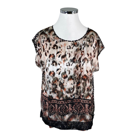 Unisex Taifun - Short-sleeved blouse, size 44 - Black ()