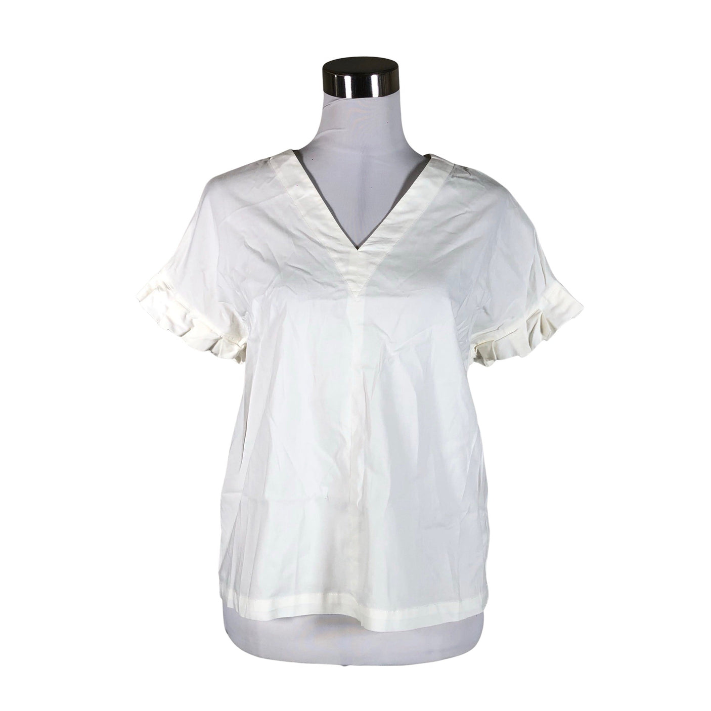 Unisex Voglia - Short-sleeved blouse, size 38 - Natural white (1)