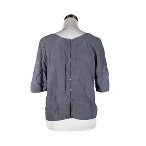 Unisex Benetton - Short-sleeved blouse, size 38 - Light blue (2)