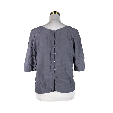 Unisex Benetton - Short-sleeved blouse, size 38 - Light blue (2)
