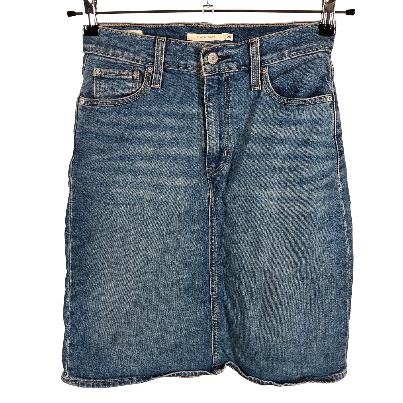 Unisex Levi's - Denim skirt, size W26 - Blue (1)
