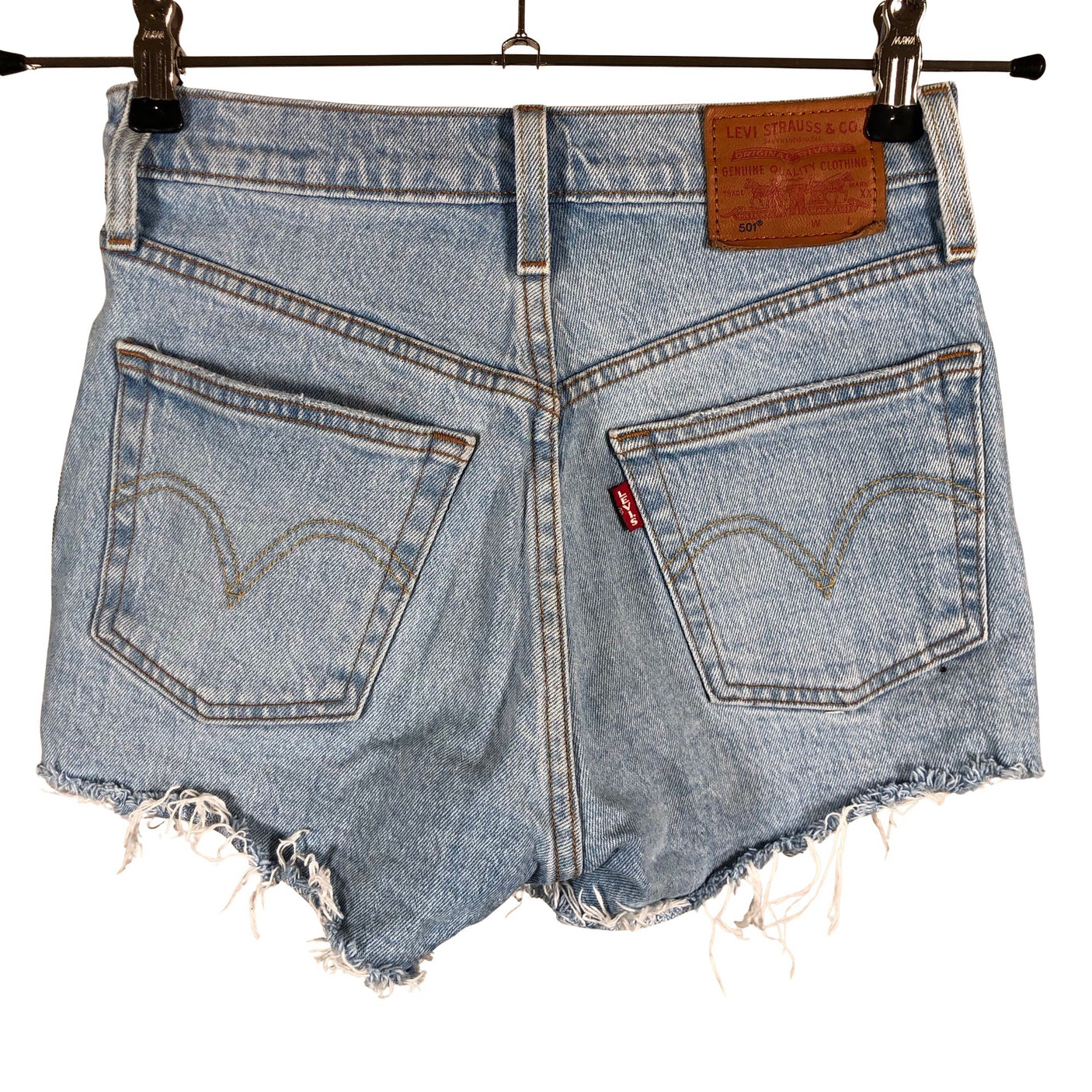 Unisex Levi's - Denim shorts, size W23 - Light blue (2)