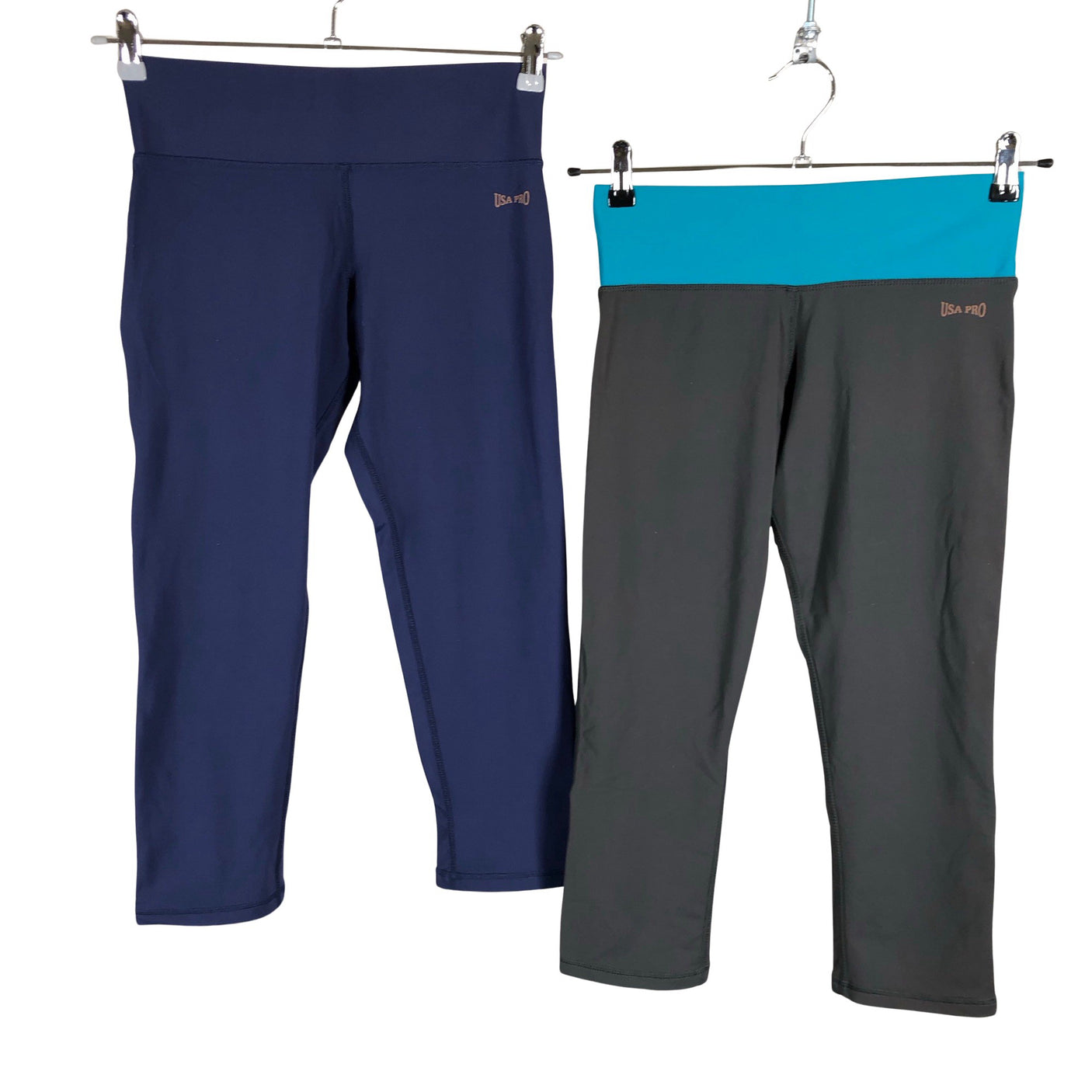 Unisex USA Pro - Sports capri pants, size 40 - Blue (1)