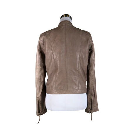 Unisex Jackpot - Leather jacket, size 38 - Beige (2)