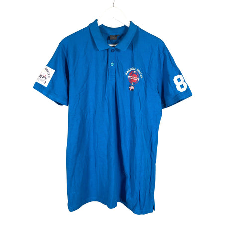 Unisex Cross - Polo shirt, size XXL - Blue ()